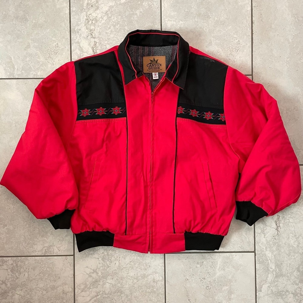 Cowboy Up Red and Black Bomber Jacket